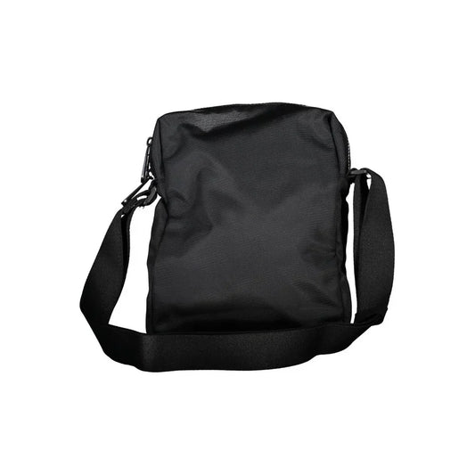 Calvin Klein schoudertas in zwart gerecycled polyester met logo en contrasterende details - MARANOS