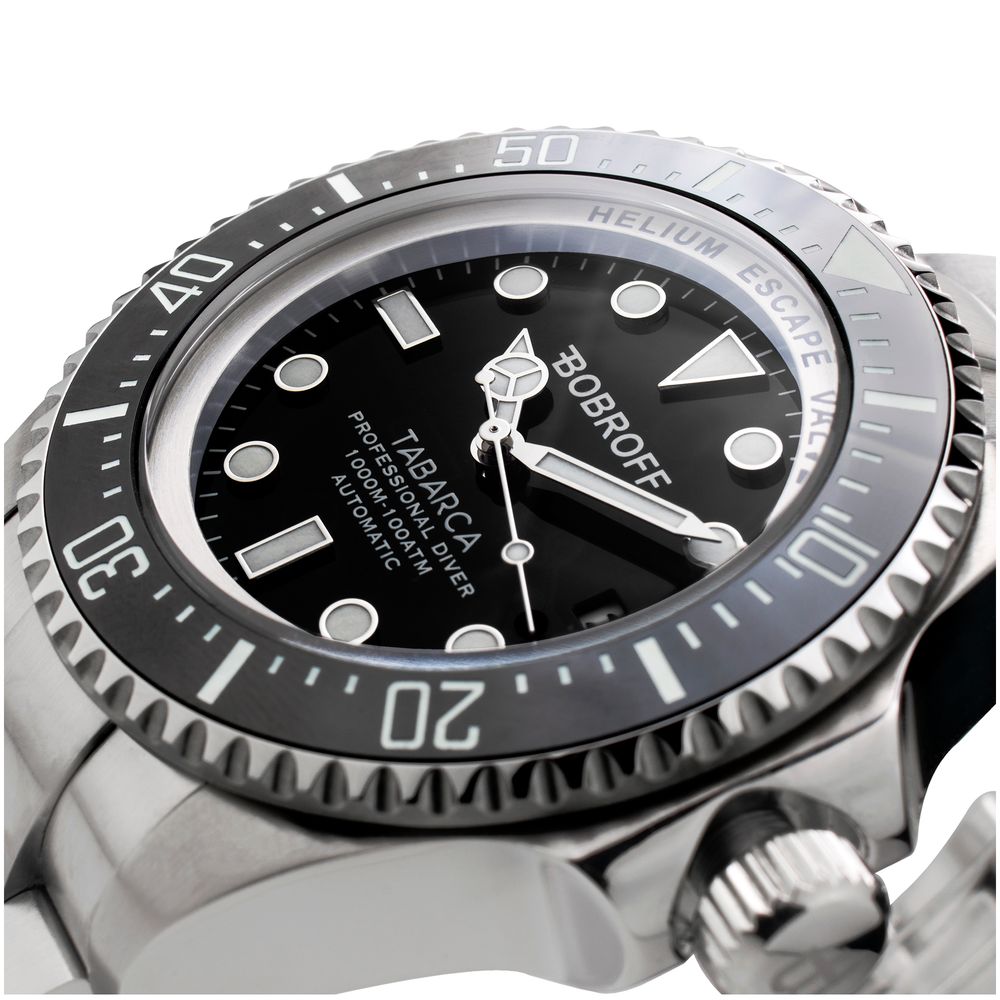 Bobroff Gray Stainless Steel Watch Bobroff