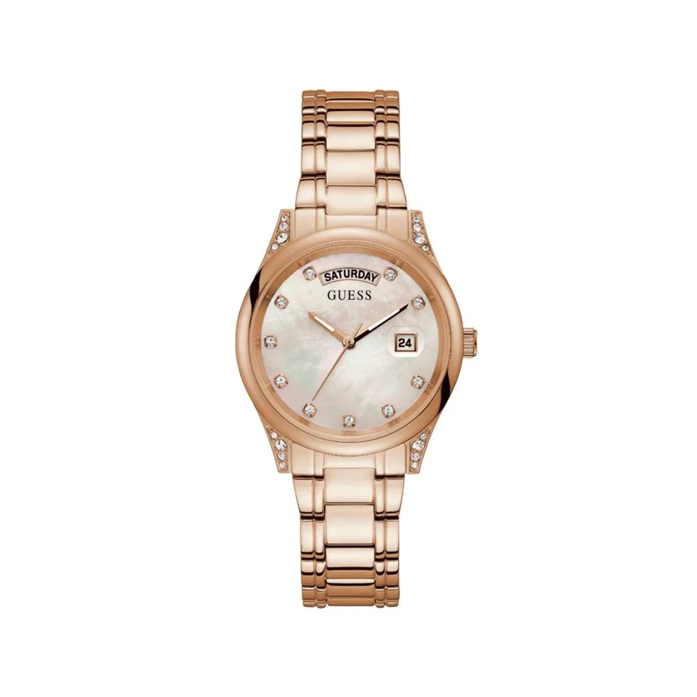 Guess horloge in roze roestvrij staal - MARANOS