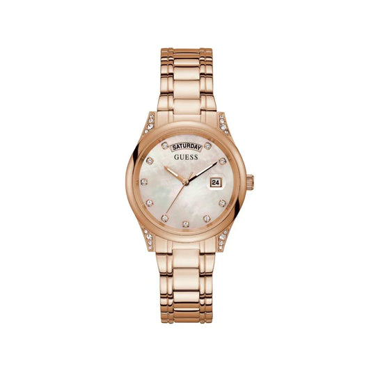 Guess horloge in roze roestvrij staal - MARANOS