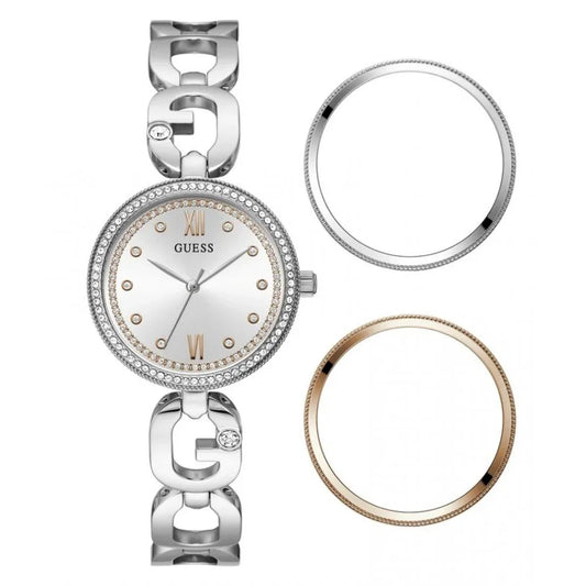 Guess horloge in grijs roestvrij staal - MARANOS