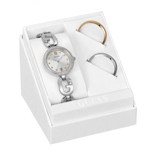 Guess horloge in grijs roestvrij staal - MARANOS