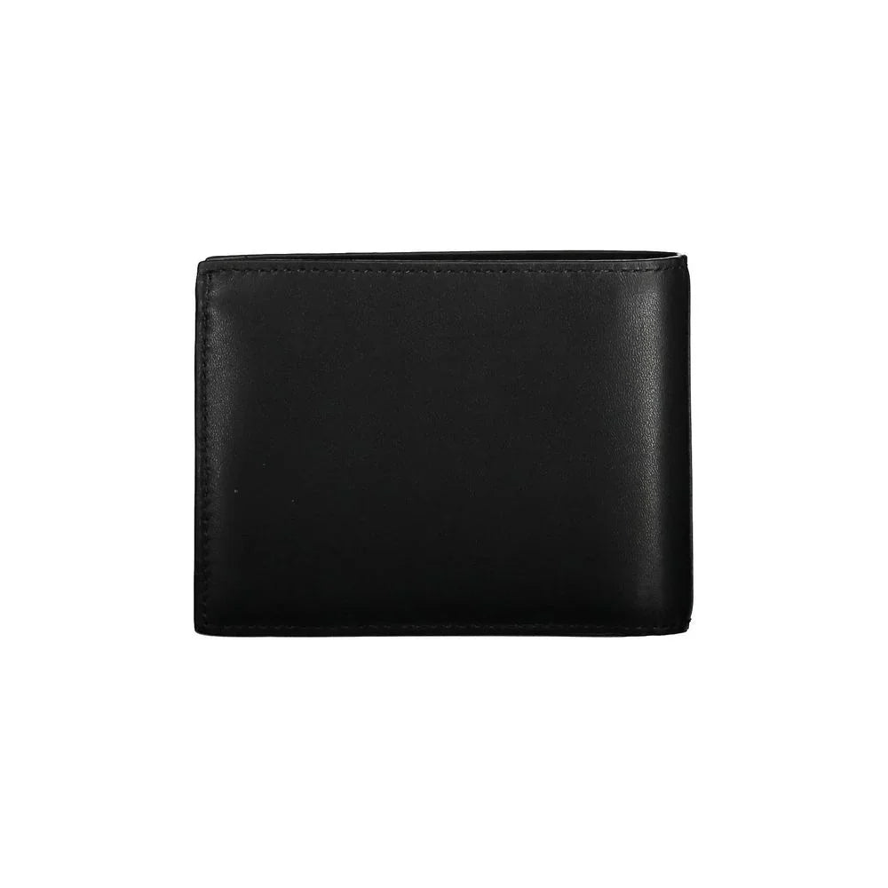 Calvin Klein portemonnee in zwart leer met RFID-block, contrasterende details en logo - MARANOS