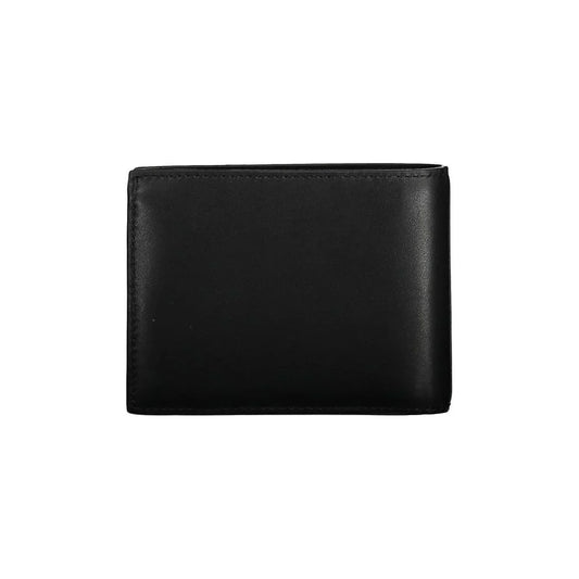 Calvin Klein portemonnee in zwart leer met RFID-block, contrasterende details en logo - MARANOS