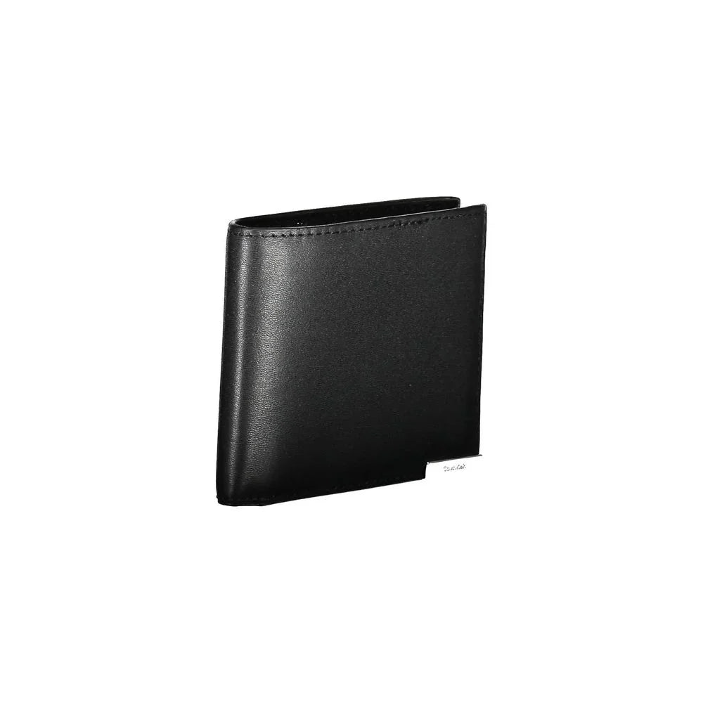 Calvin Klein portemonnee in zwart polyethyleen met RFID-block en logo - MARANOS