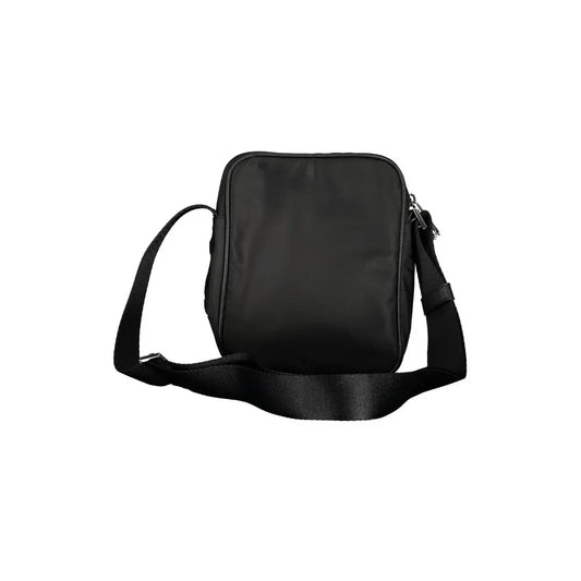 Calvin Klein schoudertas in zwart gerecycled polyester met logo en contrasterende details - MARANOS