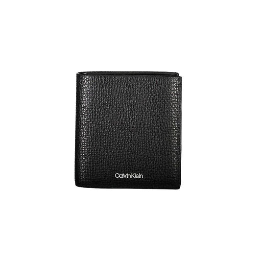 Calvin Klein portemonnee in zwart leer met RFID-block en logo - MARANOS