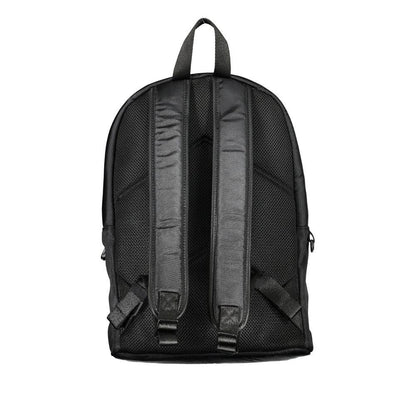 Calvin Klein rugzak in zwart gerecycled polyester met logo en contrasterende details - MARANOS