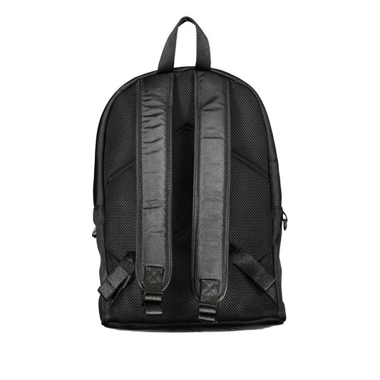 Calvin Klein rugzak in zwart gerecycled polyester met logo en contrasterende details - MARANOS