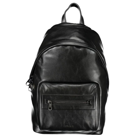 Calvin Klein rugzak in zwart gerecycled polyester met logo en contrasterende details - MARANOS