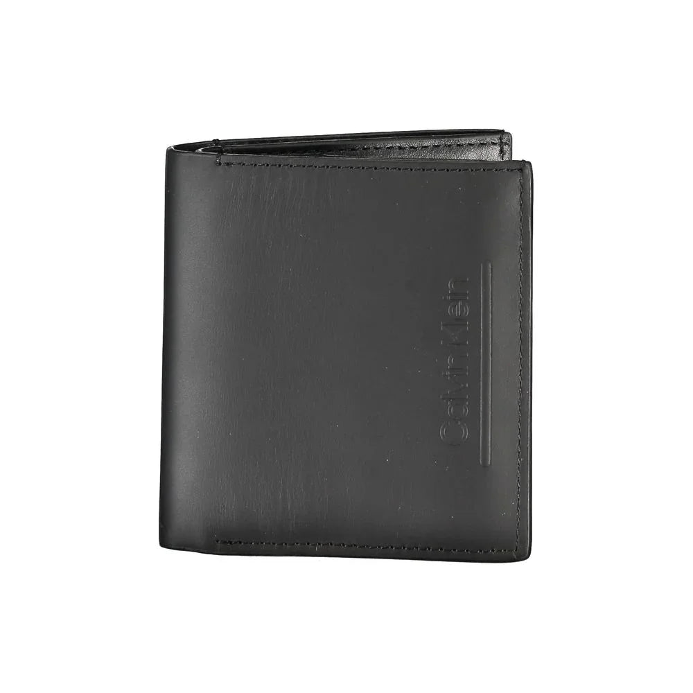 Calvin Klein portemonnee in zwart leer met RFID-block en logo - MARANOS