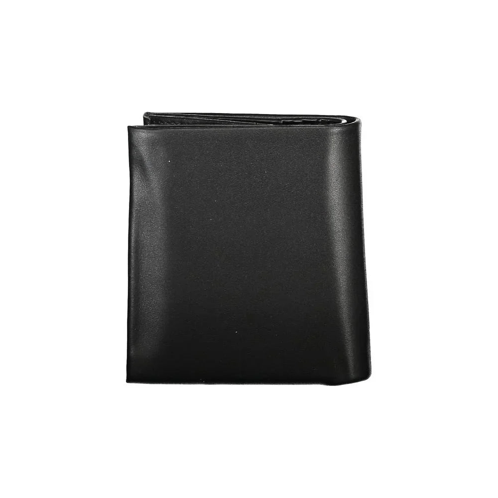 Calvin Klein portemonnee in zwart polyester met print, RFID-block en logo - MARANOS