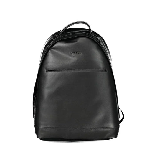 Calvin Klein rugzak in zwart gerecycled polyester met laptopvak en logo - MARANOS