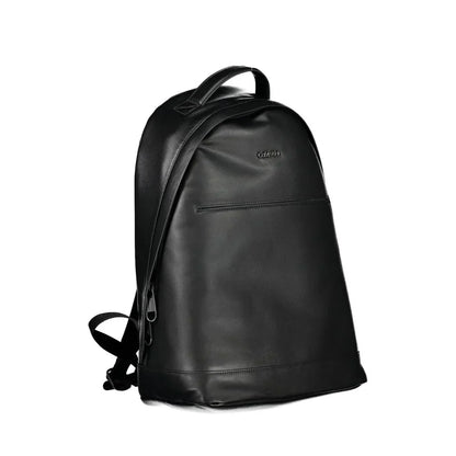 Calvin Klein rugzak in zwart gerecycled polyester met laptopvak en logo - MARANOS