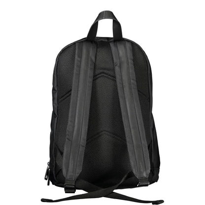Calvin Klein rugzak in zwart gerecycled polyester met laptopvak, penhouders en logo - MARANOS