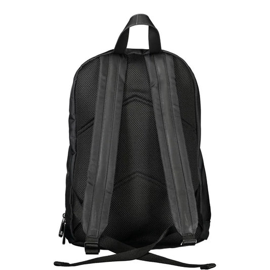 Calvin Klein rugzak in zwart gerecycled polyester met laptopvak, penhouders en logo - MARANOS