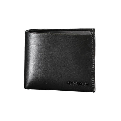 Calvin Klein portemonnee in zwart leer met RFID-block en logo - MARANOS