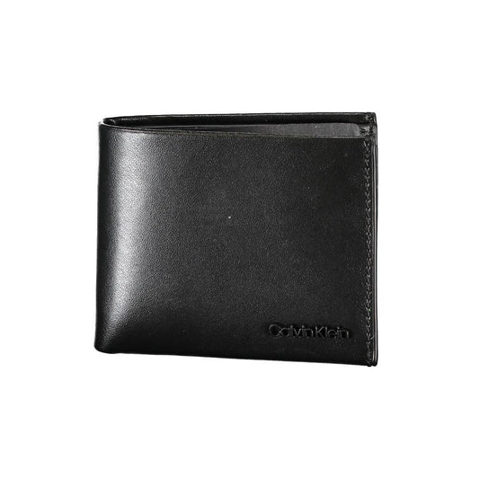 Calvin Klein portemonnee in zwart leer met RFID-block en logo - MARANOS