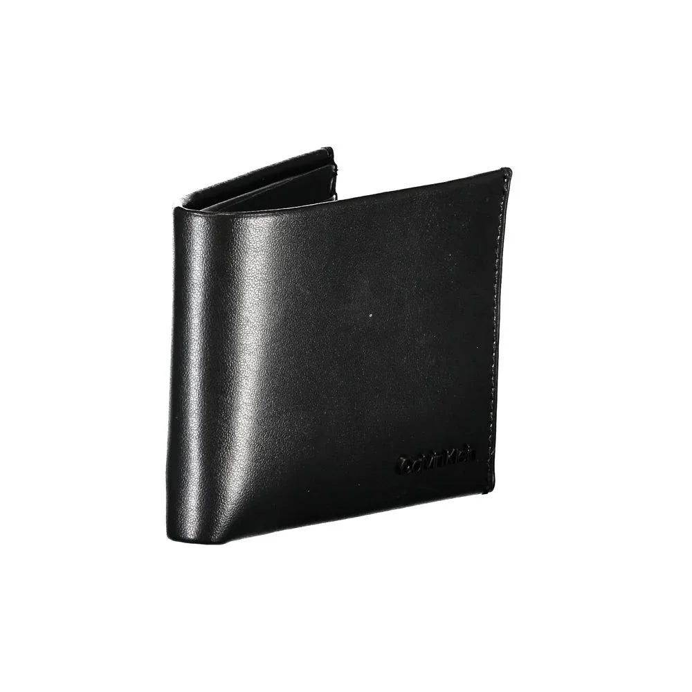Calvin Klein portemonnee in zwart leer met RFID-block en logo - MARANOS