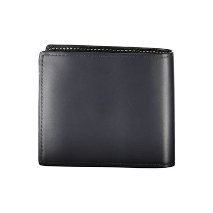 Tommy Hilfiger portemonnee in blauw leer met contrasterende details en logo - MARANOS