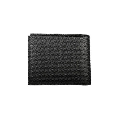 Calvin Klein portemonnee in zwart leer met RFID-block, contrasterende details en logo - MARANOS