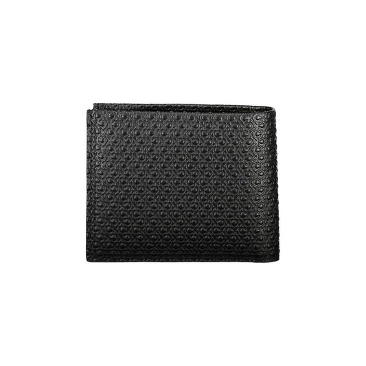 Calvin Klein portemonnee in zwart leer met RFID-block, contrasterende details en logo - MARANOS