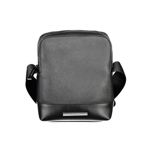Calvin Klein schoudertas in zwart gerecycled polyester met logo - MARANOS
