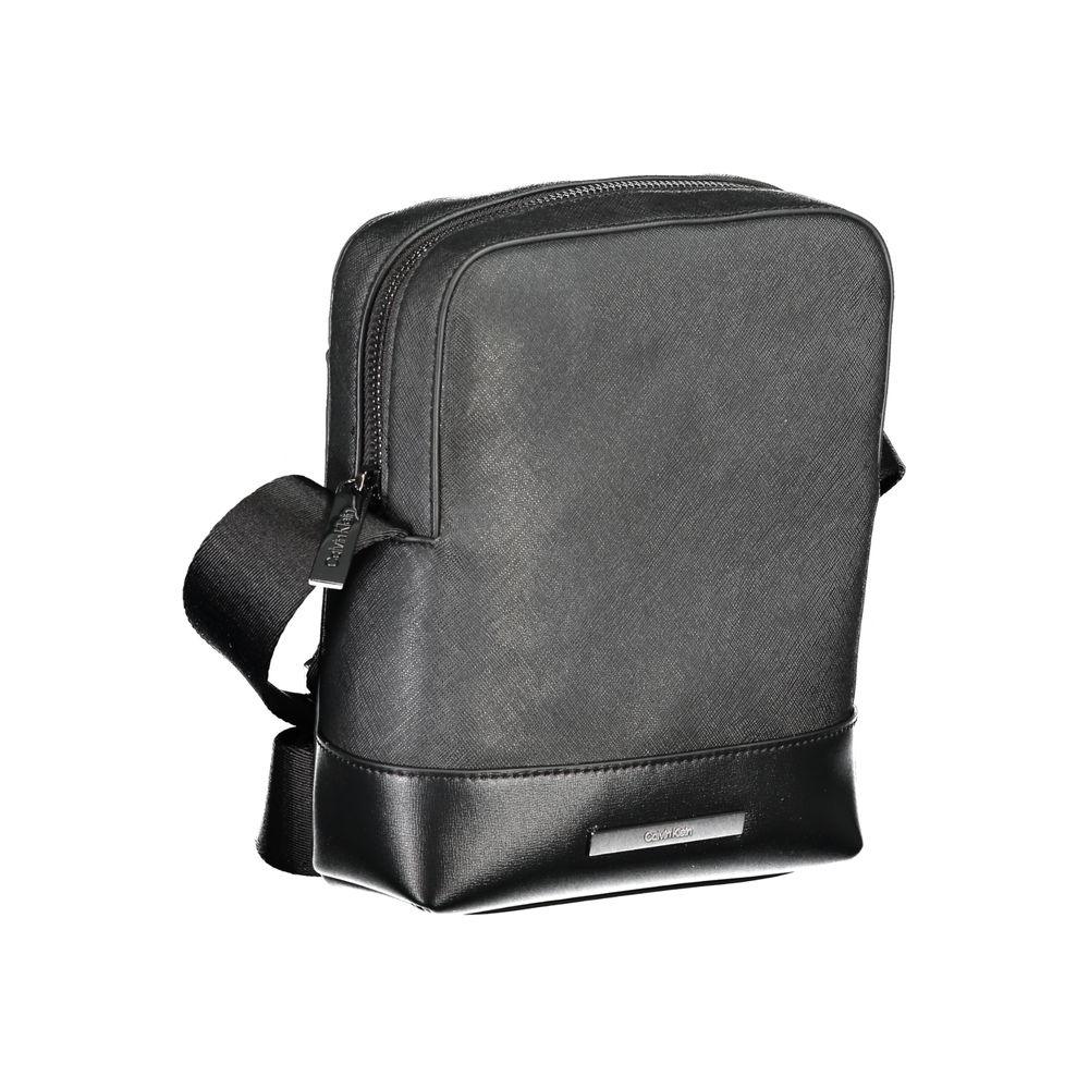 Calvin Klein schoudertas in zwart gerecycled polyester met logo - MARANOS