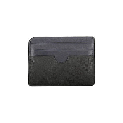 Tommy Hilfiger kaarthouder in zwart leer met contrasterende details en logo - MARANOS