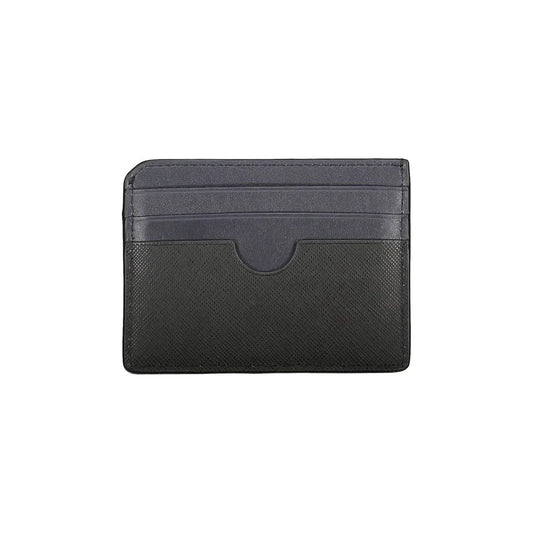 Tommy Hilfiger kaarthouder in zwart leer met contrasterende details en logo - MARANOS