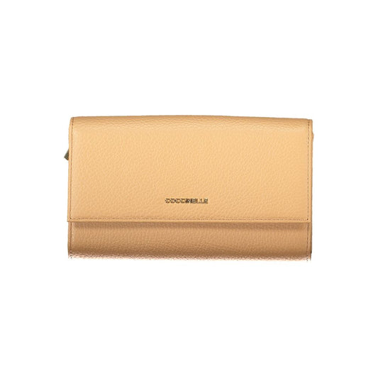 Coccinelle METALLIC SOFT portemonnee in bruin leer Coccinelle