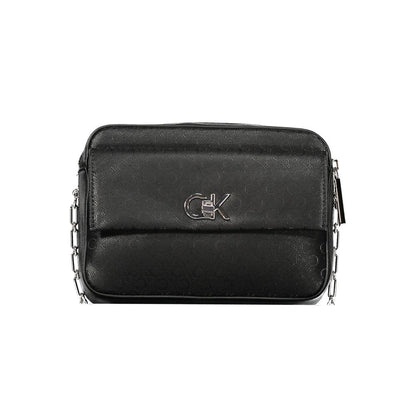 Calvin Klein zwarte polyester schoudertas Calvin Klein
