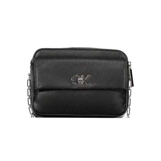 Calvin Klein zwarte polyester schoudertas Calvin Klein