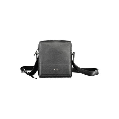 Calvin Klein schoudertas in zwart polyester met logo en contrasterende details - MARANOS