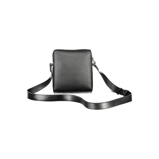 Calvin Klein schoudertas in zwart polyester met logo en contrasterende details - MARANOS
