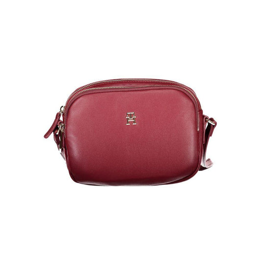 Tommy Hilfiger schoudertas in rood polyester - MARANOS