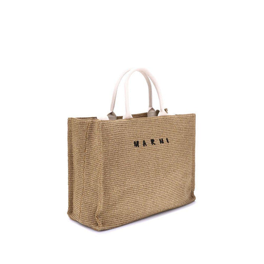 Marni tote bag met raffia-effect - MARANOS