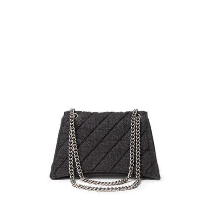 Balenciaga Black Fabric And Leather Shoulder Bag Balenciaga
