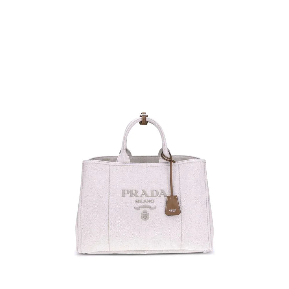 Prada Extra Large Jardinière handtas in linnenmix - MARANOS