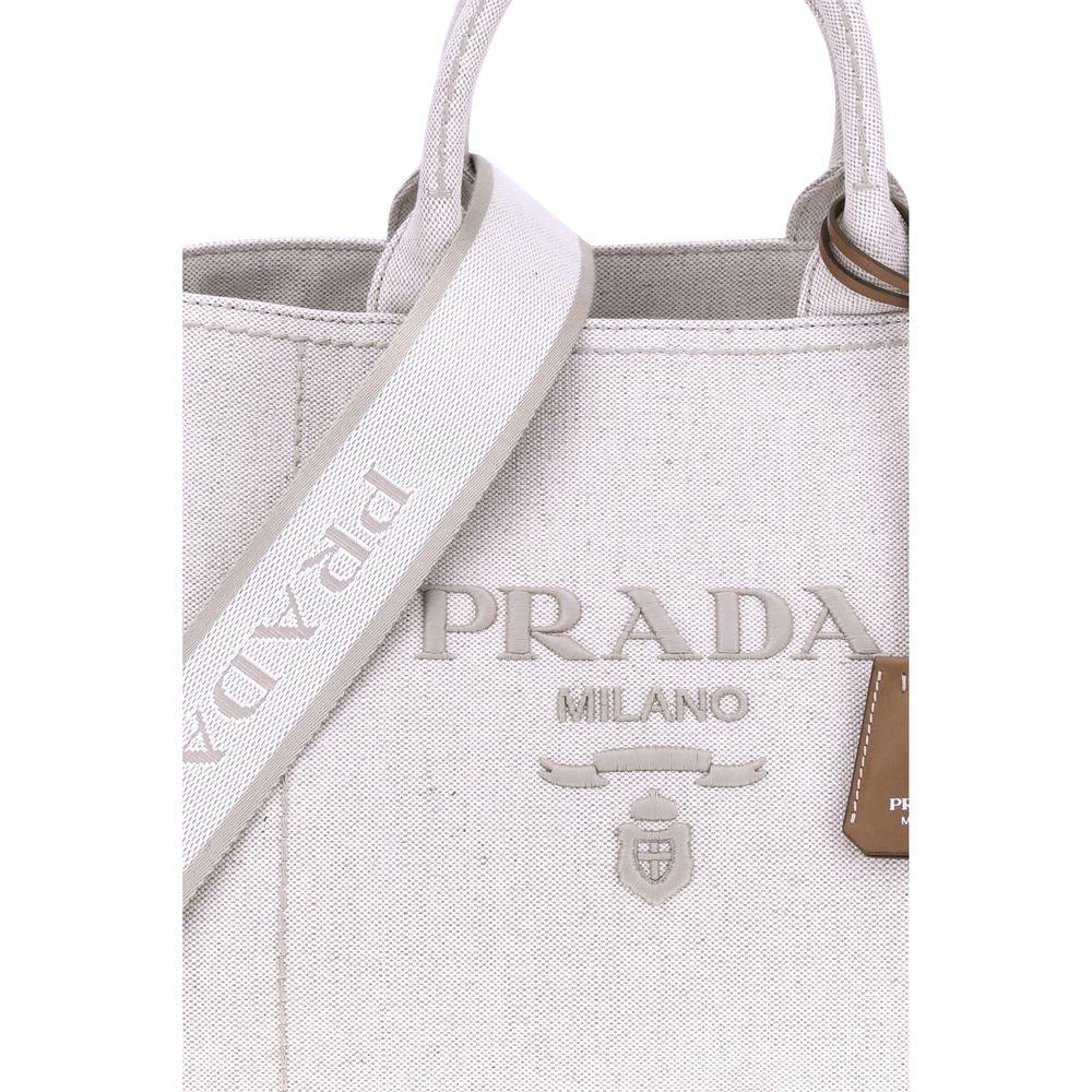 Prada Extra Large Jardinière handtas in linnenmix - MARANOS