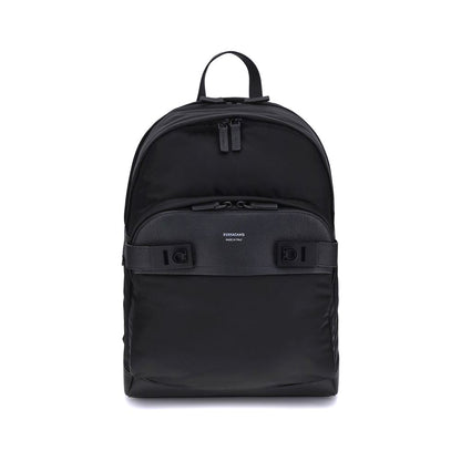 Ferragamo zwarte nylon rugzak