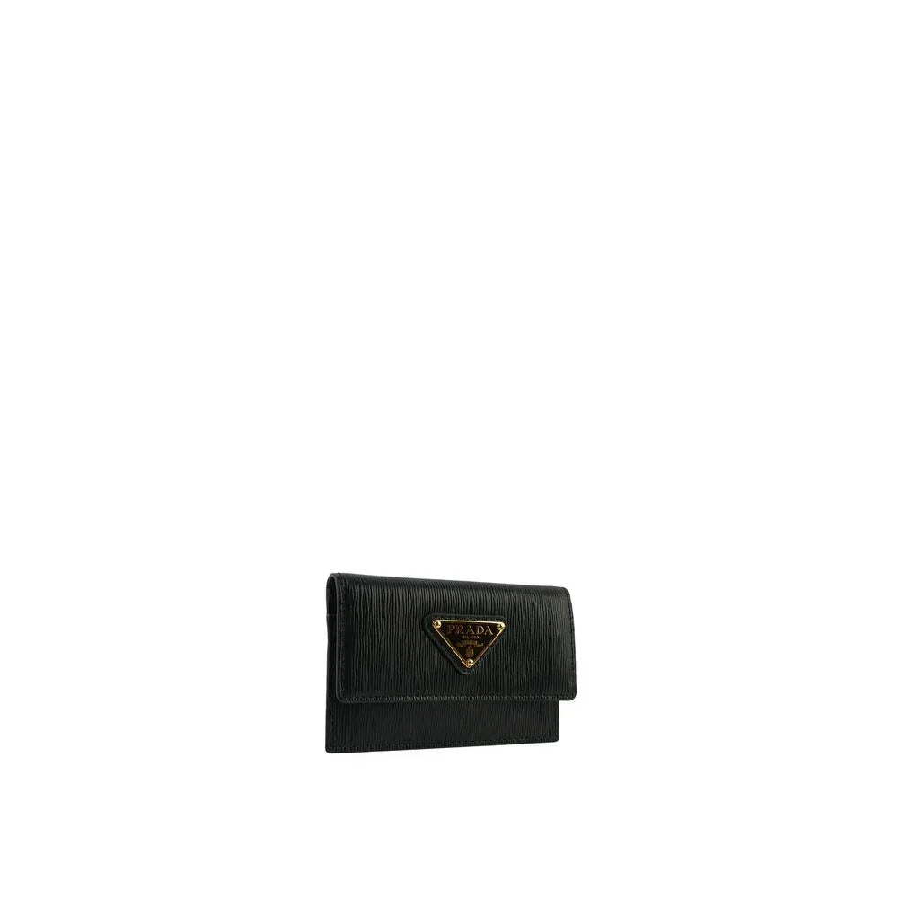 Prada leren kaarthouder met flap - MARANOS
