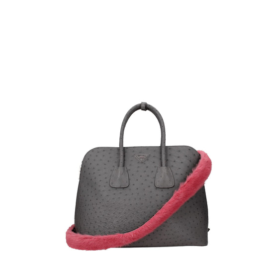 Prada roze schoudertas in bont - MARANOS