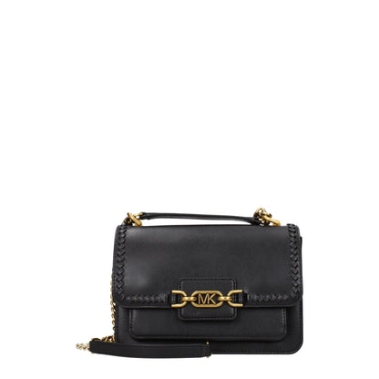 Michael Kors Black Leather Shoulder Bag - MARANOS