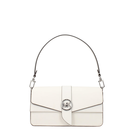 Michael Kors White Leather Handbag - MARANOS