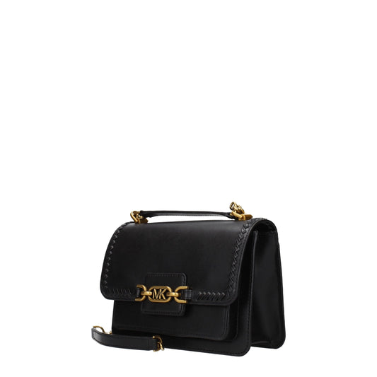 Michael Kors Black Leather Shoulder Bag - MARANOS