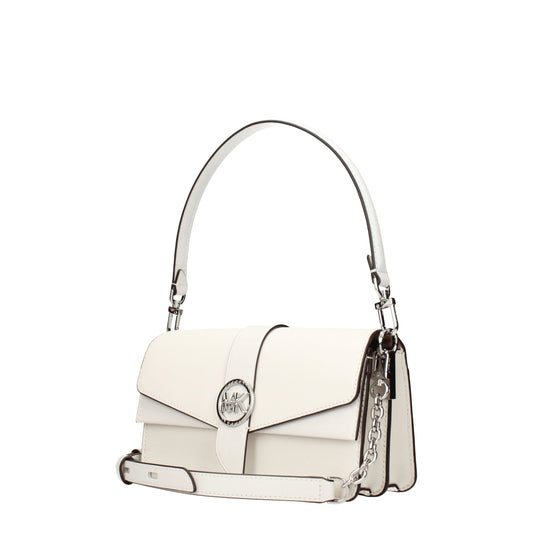 Michael Kors White Leather Handbag - MARANOS