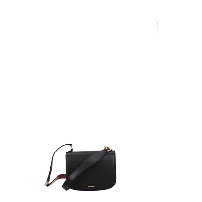 Jil Sander zwarte leren handtas klein Jil Sander