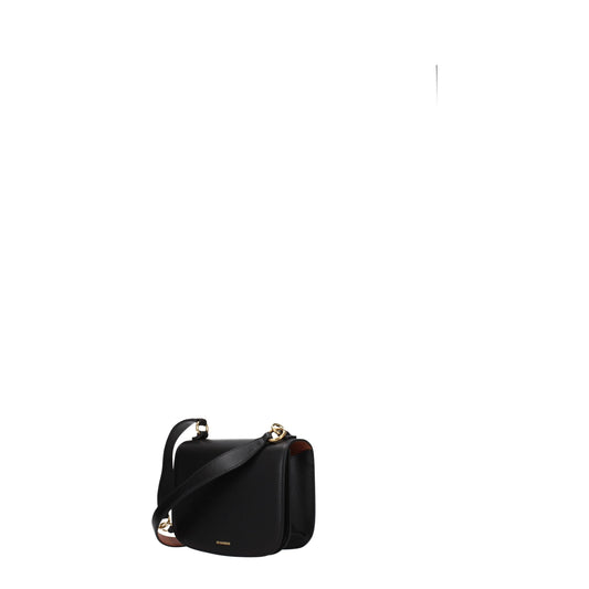 Jil Sander zwarte leren handtas klein Jil Sander