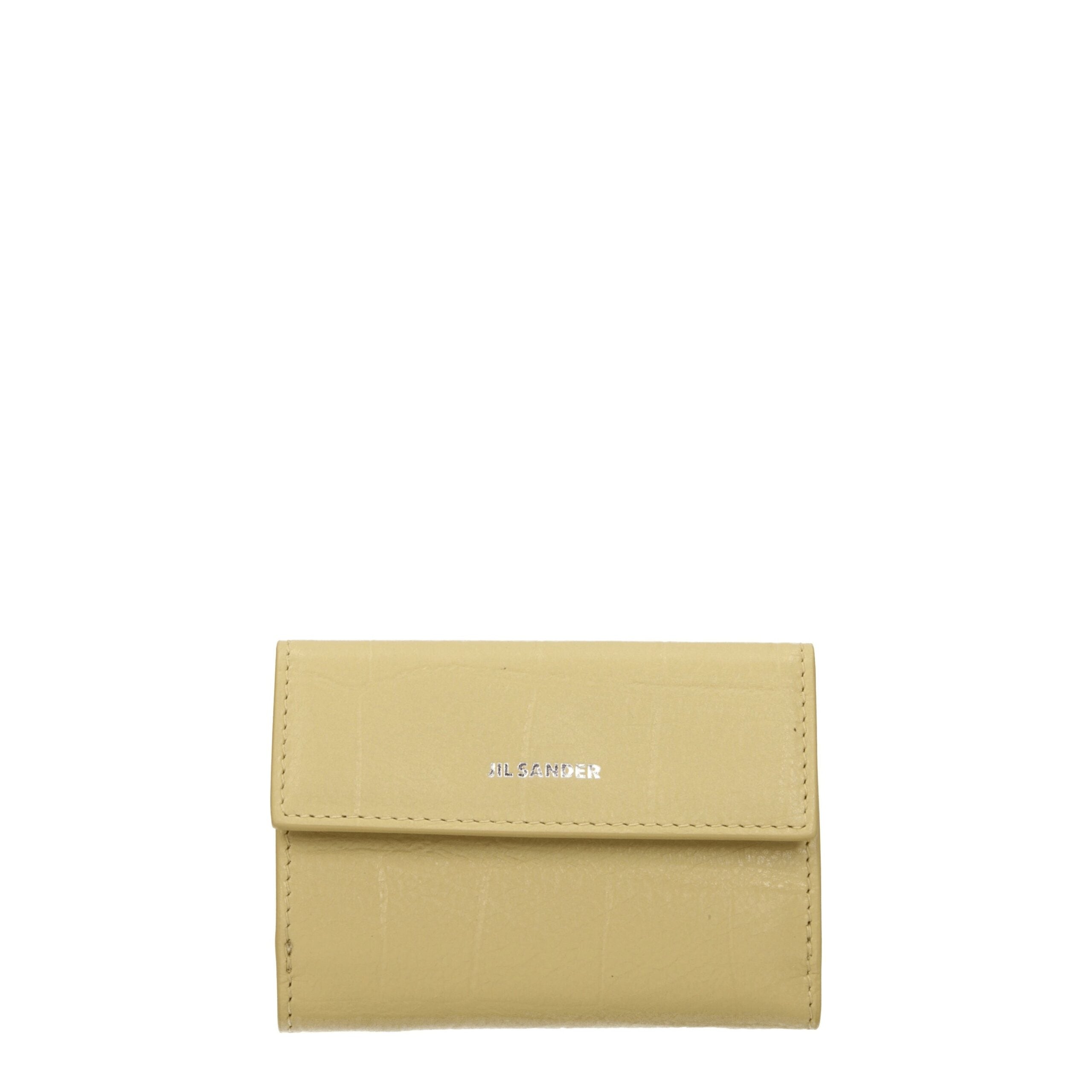 Jil Sander Yellow Leather Wallet Jil Sander